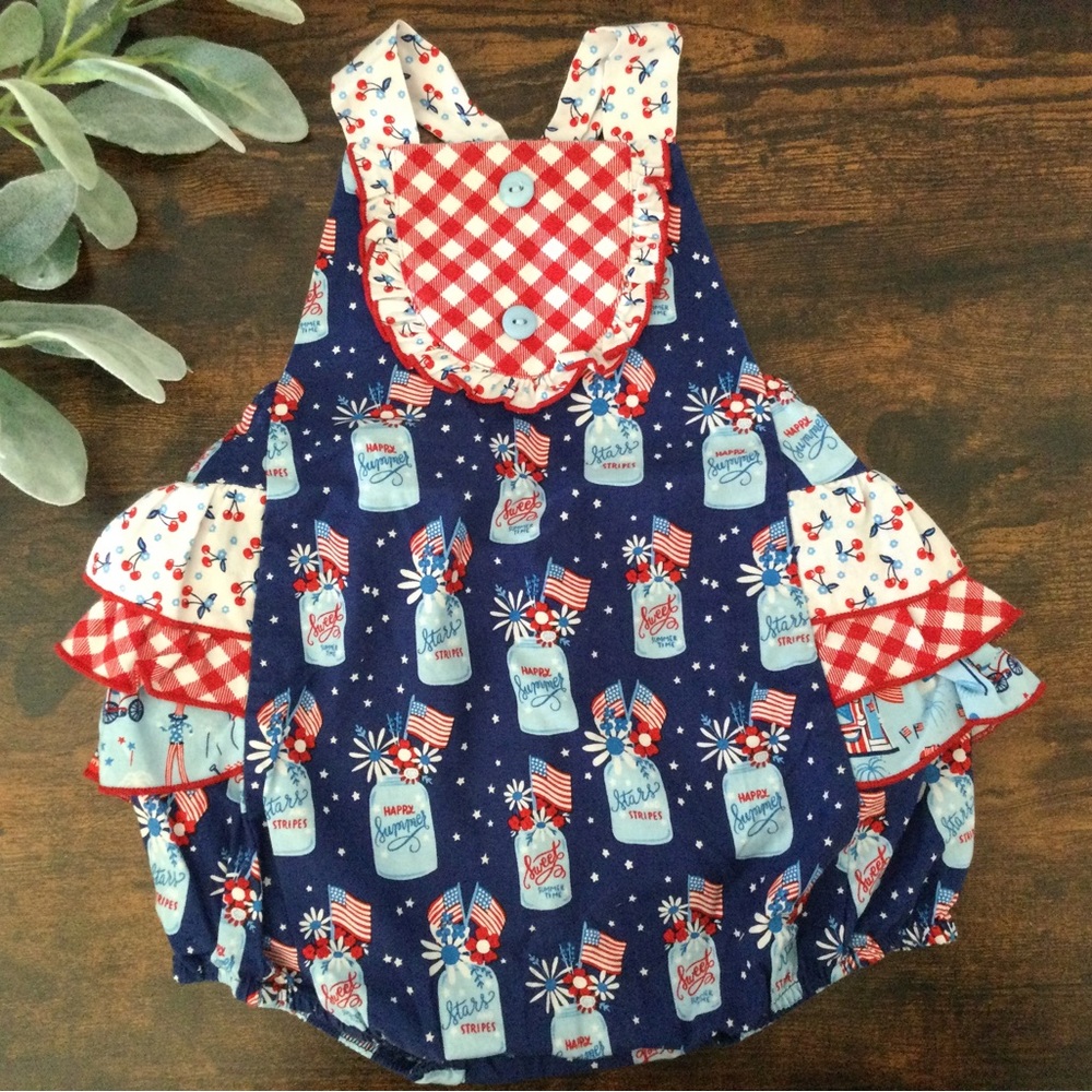 4th of July romper